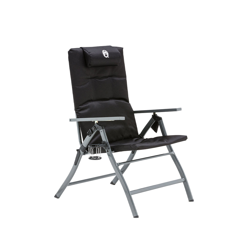 Coleman 5 Position Padded Chair Black 130kg